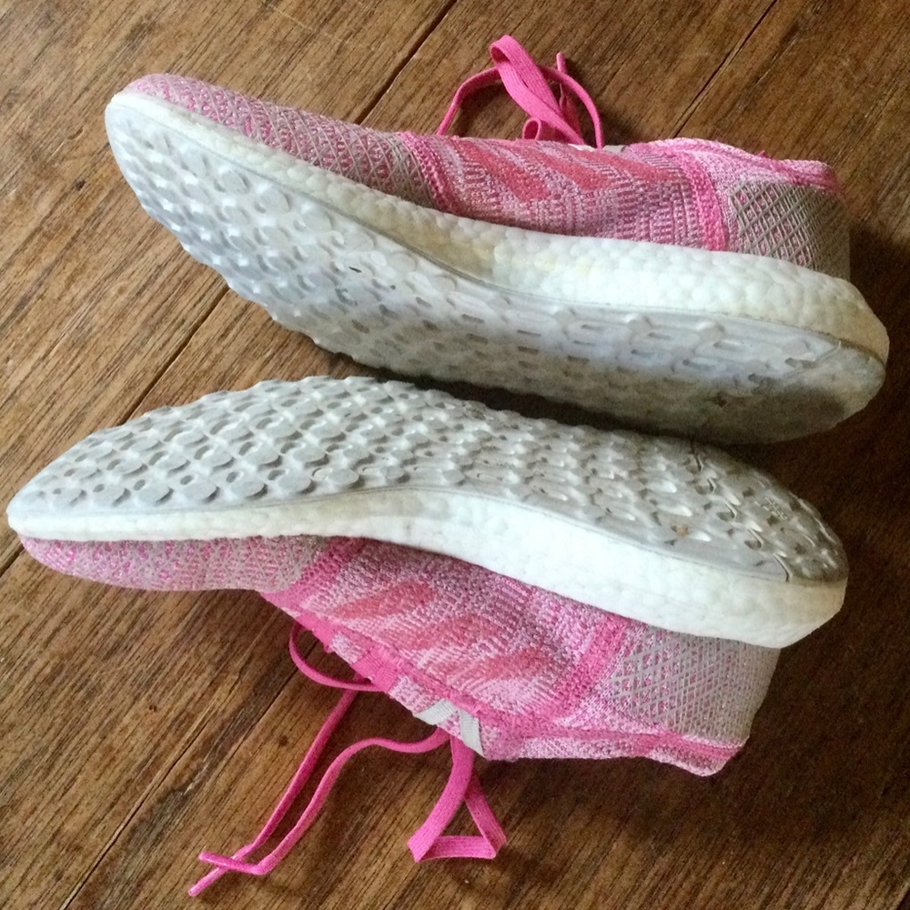ADIDAS PUREBOOST GO PUREBOOST PINK WHITE - Picture 6 of 8